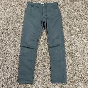 Flint and Tinder Chino Pants Mens 30x29 Teal Slim Fit 5-Pockets Straight Leg
